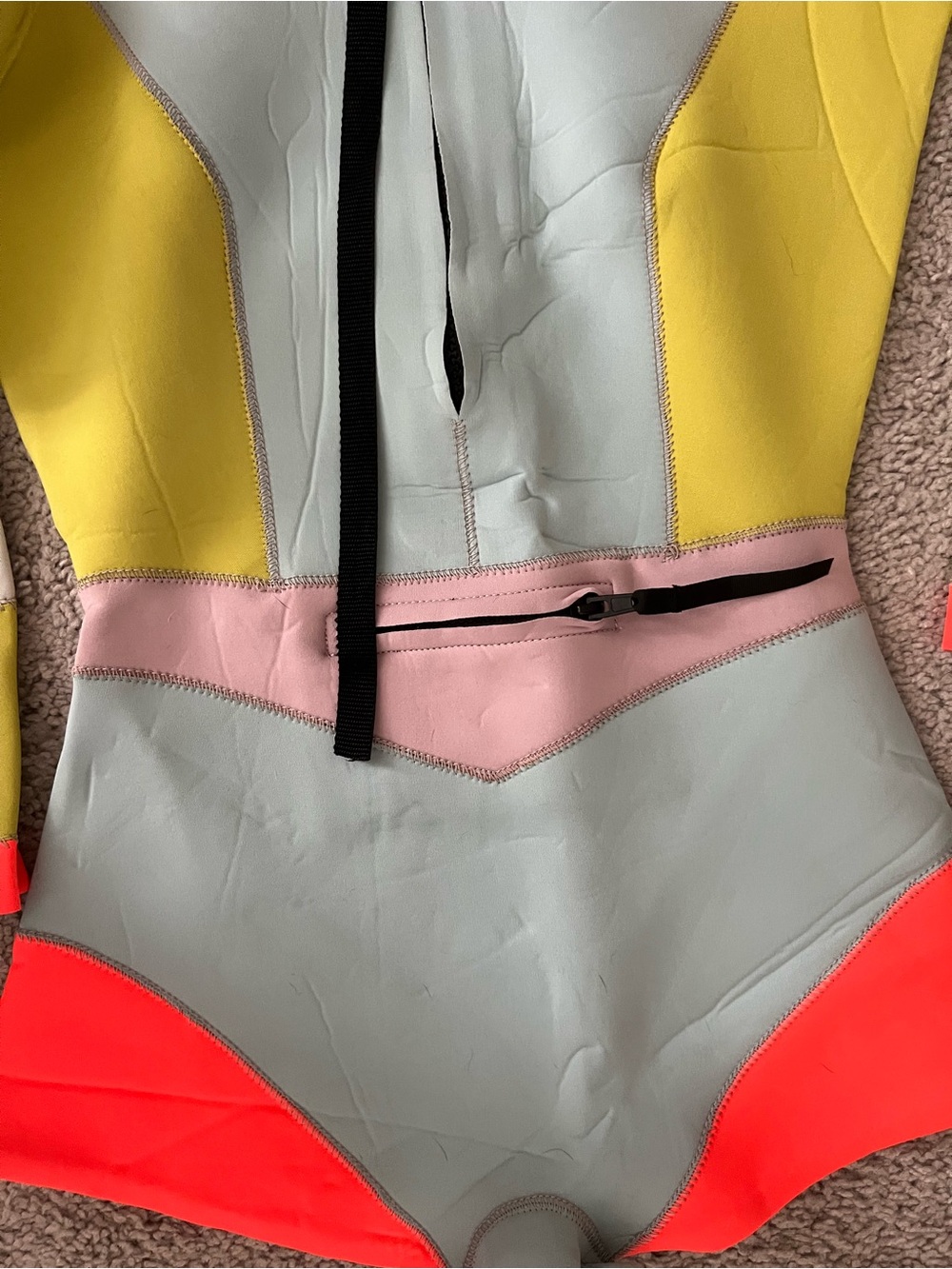 NWOT Cynthia Rowley Neoprene Women’s Colorblock Surf Wetsuit Medium - Picture 7 of 8